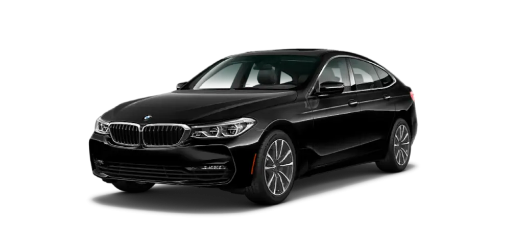 Black BMW 5 Series executive saloon
