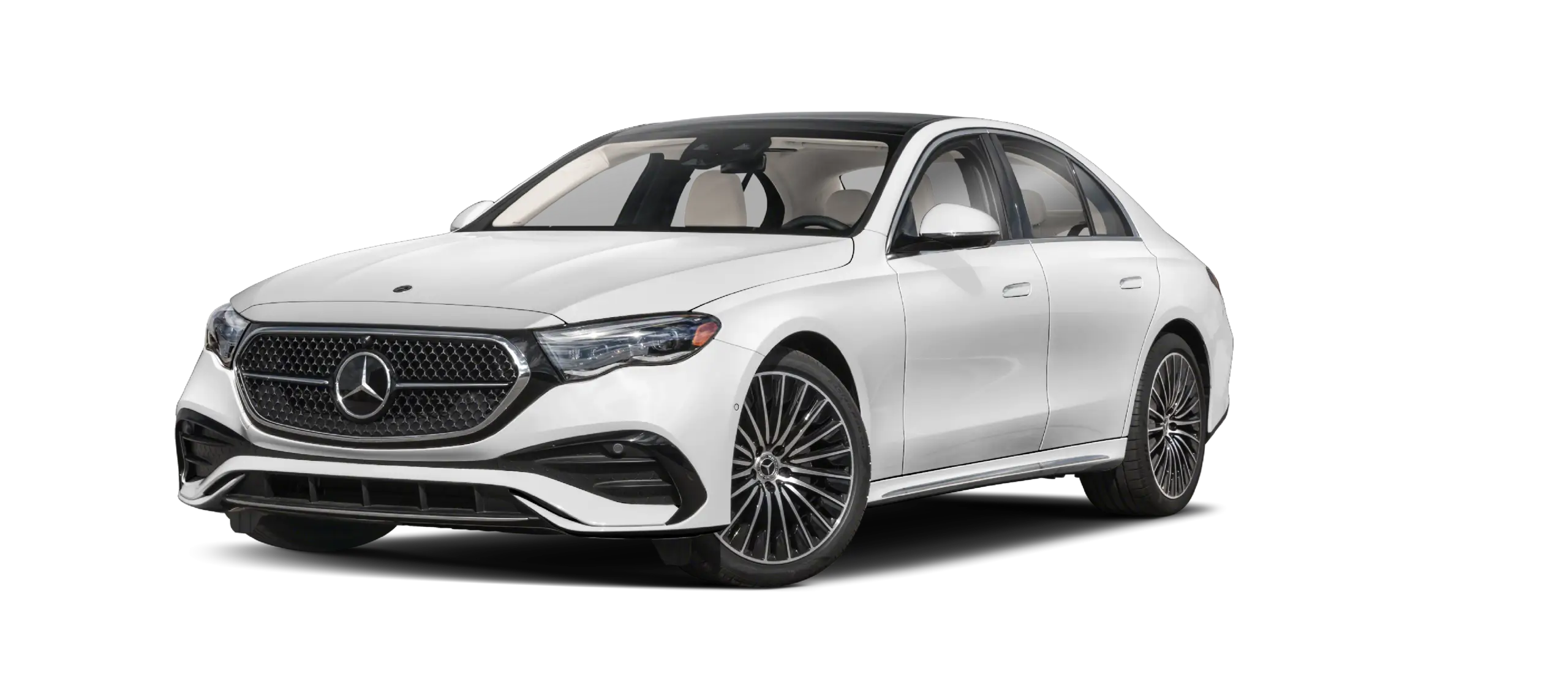 Black Mercedes E-Class saloon