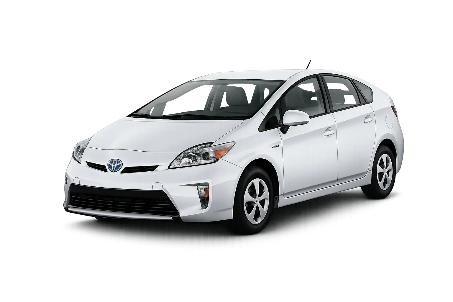 White Toyota Prius private hire saloon